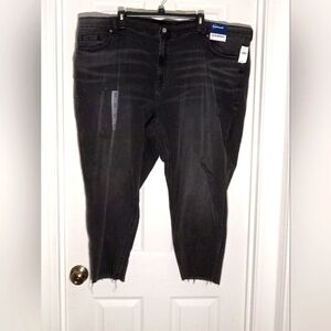 jeans Distressed Mid-rise ankle Boyfriend Old Navy Plus Size NWT
